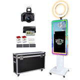 Magic Mirror Photo Booth with Printer and Camera, Portable Photo Booth