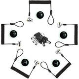 Security Retractable Cable Lock Portable Keyed Laptop Lock 5 Keys 8Ft for Monitors, Laptops, MacBooks