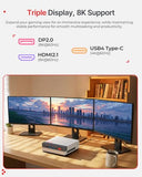 ACEMAGIC X3 Mini Gaming PC Ryzen 7 H 255 Radeon 780M 16GB 1TB Windows11 Pro