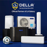 DELLA 10000 BTU Energy Saving Window Air Conditioner, Work with Alexa, Cools Up to 450 Sq. Ft, GEO Location, AC Unit with WIFI Smart Controls, Remote, Dehumidifier, Fan, Reusable Filter, Easy Install