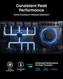 Anker Prime Docking Station (DL7400), 14-Port Triple Display with DisplayLink, 140W Max, Smart Display, Triple 4K 60Hz