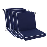 Blytieor Outdoor Patio Chair Cushions Set of 4, Water Resistant