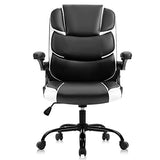Office Chairs Desk Chair Black Leather Computer Armchair for Man and Women