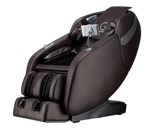 Smart Full Body Massage Chair with 2D SL-Track Rollers, Zero Gravity, Voice Activation, Bluetooth, Heated- Brown Genesis