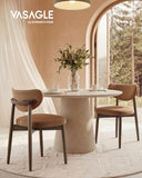 VASAGLE Wooden Dining Chairs Set of 6, Upholstered Kitchen Chairs