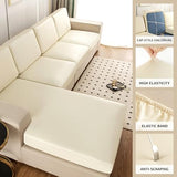 UWWGKK Waterproof Couch Covers, Stretch Couch Covers with Dirt-Resistant for Sectional Sofa,L Shape Sofa,Waterproof White Large Single Seat(1 Pcs for Large)