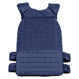 Wolf Tactical Adjustable Weighted Vest for Men & Women - Rucking, Workout, Running, Walking & CrossFit Weight Vest for Strength Training & Fitness (Blue)