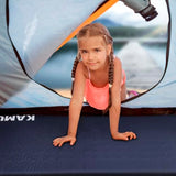 KAMUI Self Inflating Sleeping Pad - 2 Inch Thick Camping Pad Connectable with Multiple Mats for Tent and Family Camping (Blue)