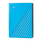 Portable External Hard Drive, Blue, backup software with defense against ransomware, and password protection