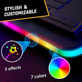 RGB Laptop Cooling Pad with LED Rim - New - Gaming Laptop Cooler - USB Powered Fan - Very Stable and Silent Laptop Stand