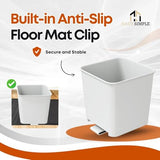 HAUSSIMPLE White Car Trash Can with Floor Mat Clip – Waterproof