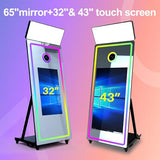 65'' Magic Mirror Photo Booth with 43'' Touch Screen