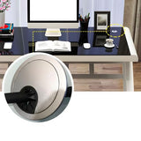 LAKIQ Contemporary Glass Home Office Computer Desk Rectangular Gaming Desk