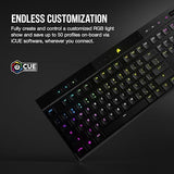 Corsair K100 AIR Wireless RGB Mechanical Gaming Keyboard - Ultra-Thin, Sub-1ms Slipstream, Low-Latency Bluetooth