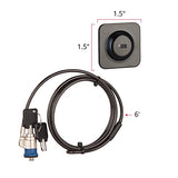 The Joy Factory Lockdown Universal Laptop and Tablet Adhesive Plate Security Key Cable Lock
