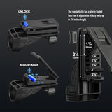 HiFOL Tactical Flashlights 2000 Lumens, Police Flashlight with Rotatable Holster for Duty Belt, Handheld Flashlights for Camping/Law Enforcement HL1