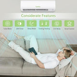 Hykolity 24,000 BTU Wifi Enabled Mini Split Air Conditioner & Heater
