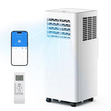 EUHOMY Portable Air Conditioners 14,000 BTU, 5-in-1 Portable AC Unit Up to 650 Sq.Ft. for Bedroom with Cool, Heat, Fan, Dehumidifier, Sleep, AC Units with LED Remote & 24H Timer, Installation Kits