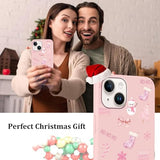 Aoldimu Christmas Tree Snowflakes Merry Christmas Snowman Phone Cases for iPhone 17e/iPhone 16e Case Shockproof Soft Silicone Protective Phone Cover Funda for iPhone 17e/iPhone 16e 6.1 Inch Purple