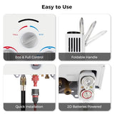 Tankless Water Heater, Camplux 1.58 GPM Propane Portable Water Heater With Pump Kit, White