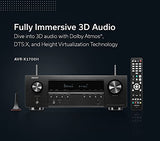 Denon AVR-X1700H 7.2 Channel AV Receiver - 80W/Channel