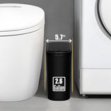 TIPGO Automatic Motion Sensor Bathroom Trash Can with Lid, 2.6 Gallon Touchless Trash Bin (Black)