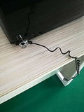 Security Retractable Cable Lock Portable Keyed Laptop Lock 5 Keys 8Ft for Monitors, Laptops, MacBooks