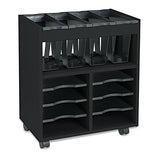 Safco Go Cart Mobile Cart, Rolling File Organizer, Includes 4