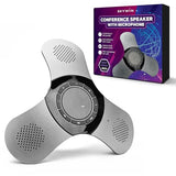 Bluetooth Conference Speaker with Microphone, Portable Wireless Speaker for Office Desk, Computer, and Laptop, Bluetooth Microphone for Conference Room