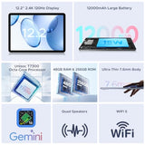 P12 Plus 2026 Latest Tablet Android 16, 2.4K 120 Hz Android Tablet