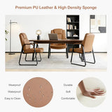 Okeysen Big & Tall Waiting Room Chairs Set of 2, PU Leather Reception Guest Chair with Padded Arm Rest