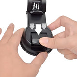 UAYESOK Adjustable Walkie-talkie Car Mount, Speaker Mic Vehicle Holder (Vacuum Suction Cup, Windshield Dashboard Mounting) For HT, 2 way radio, Scanner