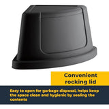 10 pcs 21 Gallon Corner Kitchen Waste Bin with Lid
