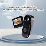 Outdoor Video Doorbell Camera Wireless 1080P with Screen for Home Office