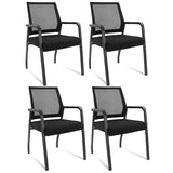 Desk Chair No Wheels, Arm Chair with Ergonomic Lumbar Support and Thickened Seats Cushion