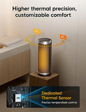 DREO Space Heater for Bathroom and Indoor, 70°Oscillating, 5 Modes, Remote for Home Bedroom, 12H Timer, with ALCI Safety Plug