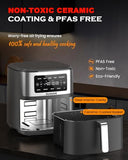 6-in-1 Air Fryer, 7-Qt Large Capacity, 50°F–400°F Precise Temp Control, Non-Toxic PFAS-Free Nonstick, Air Fry, Bake, Roast, Toast, Dehydrate