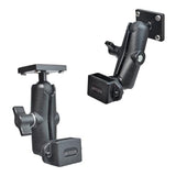 UAYESOK Adjustable Handheld Radio Mount, Walkie-Talkie, Speaker Mic Holder (Screw Hole+3M Adhesive Back Installation)