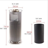 This Stainless Steel Trash Can - Ele d Kitchen & Bathroom Recycling Bin