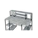 47" Home Office Desk with 8 Compartments, Computer Study Desk for Home