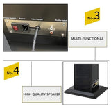 Podium Stand with Speaker and Microphone, Pulpit Podium with Microphone Speakers