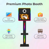 Mirror Photo Booth with Printer, DSLR Photo Booth Built-in Mini PC with 15.6