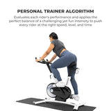 Freebeat Boom Basic Smart Indoor Cycling Bike, Swiss Design Space-Saving Exercise Bike for Home, Auto Resistance, Stationary Bike with Screen (Arctic White)