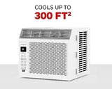6,000 BTU Digital Window Air Conditioner, Remote, 4 Modes, Eco, 250 sq ft Coverage Honeywell