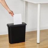 8-Sheet Strip Cut Paper, CD, and Credit Card Shredder, 3.4 gallons, Black Amazon Basics
