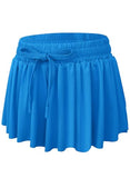 EQSJIU Girls Athletic Flowy Shorts with Pocket 2 in 1 Butterfly Shorts for Teen Girls Ocean Blue Youth Running Sports Spandex Shorts 5-6 Years