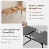 Muwuele Solid Wood Extendable Dining Table for 4-8 People
