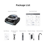 DREAME Z1 Pro Cordless Robotic Pool Cleaner, LiFi Remote Control, 8000 GPH Suction, Waterline Horizontal Cleaning, Auto-Retrieval, Automatic Pool Vacuum for Above & In-Ground Pools, Haze Silver
