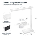 Lepro LED Desk Lamp, Metal Desk Light 9.5W 800lm, Forbes Vetted Best Task Lamp, 5 Color Modes 5 Brightness Level, White