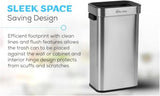 SIMPLI-Magic 18.5 Gallon (70L) Open Top Trash Can – Rectangular Commercial Trash Can – Smudge-Resistant